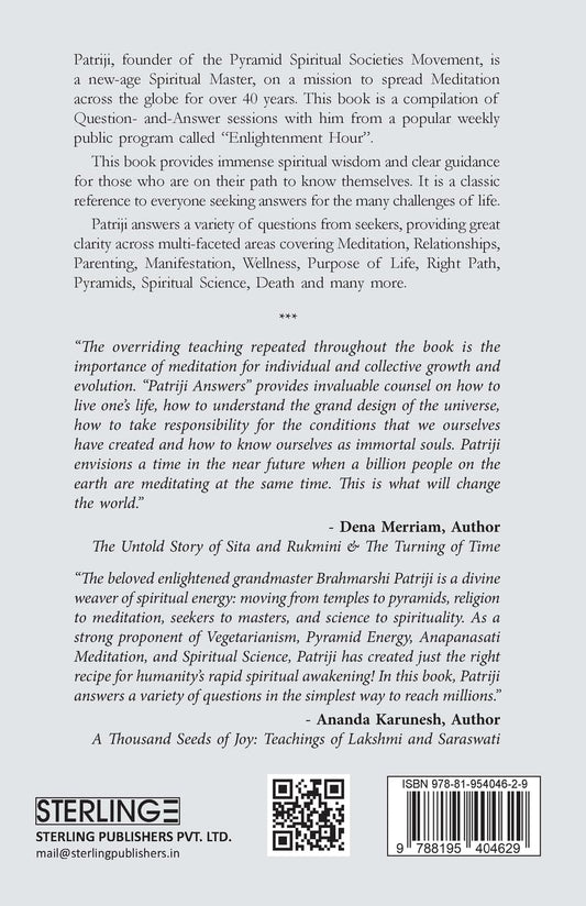 Patriji Answers Timeless Spiritual Wisdom From A Grand Meditation Master