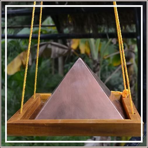 Hanging Copper Pyramid - 1ft X 1ft