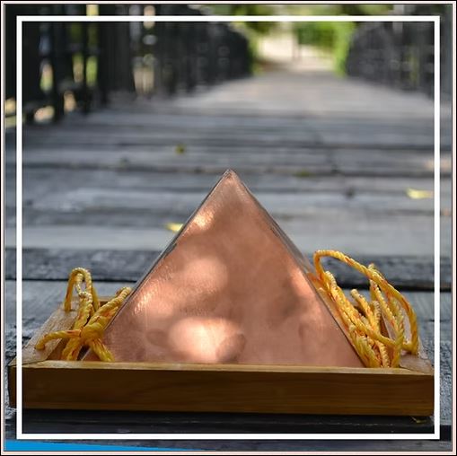 Hanging Copper Pyramid - 1ft X 1ft